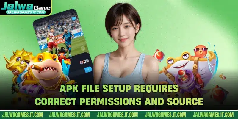 APK file setup requires correct permissions and source