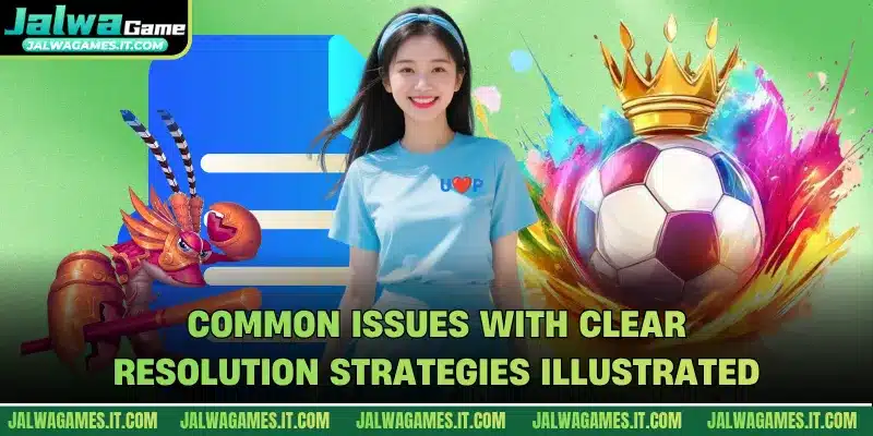 Common issues with clear resolution strategies illustrated
