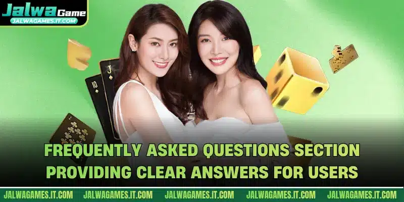 Frequently asked questions section providing clear answers for users